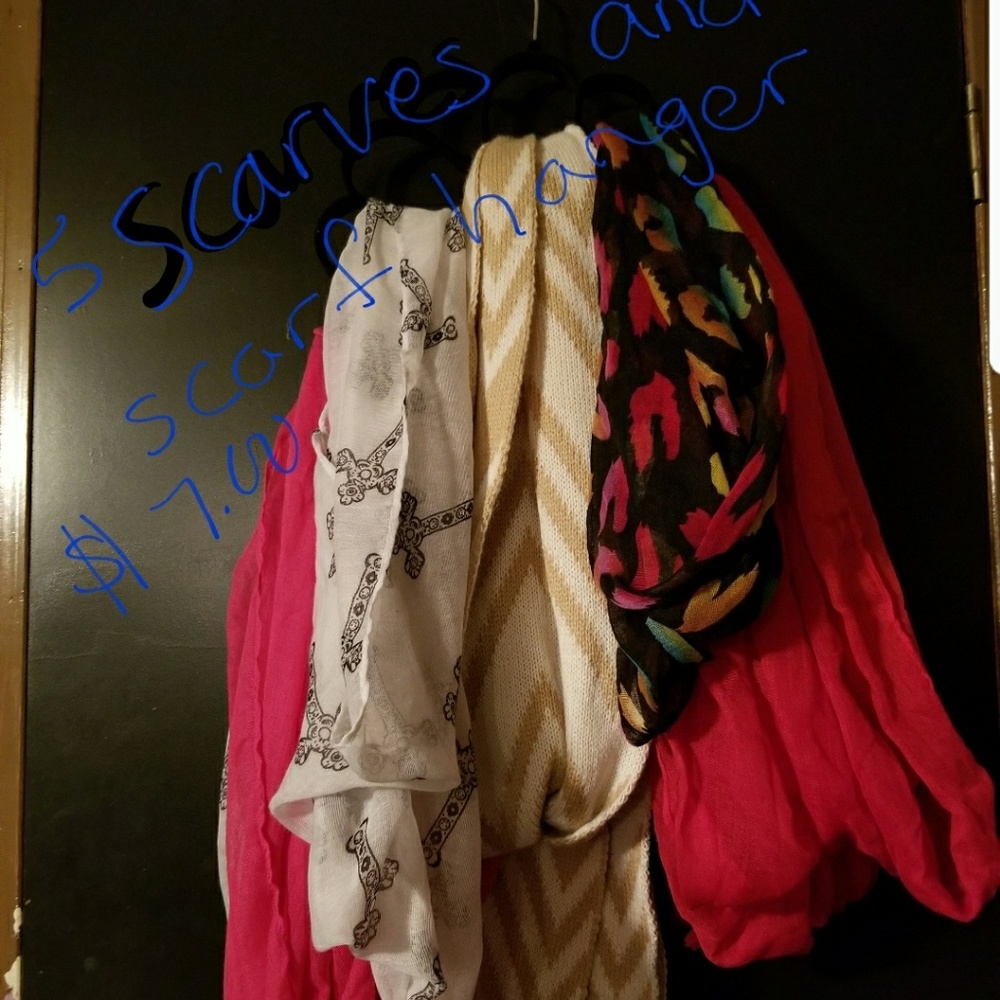 Scarves and scarf hanger